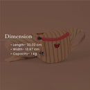 Cotton Waist Bag for Kids | Striped | Multicolour | 1 L