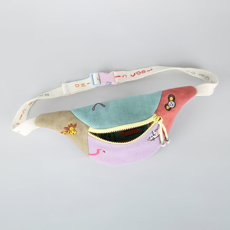 Cotton Waist Bag for Kids | Multicolour | 1 L