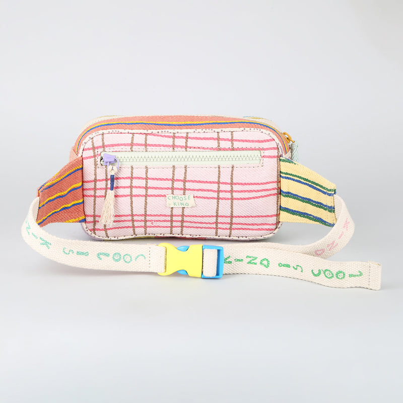 Cotton Kids Waist Bag | Patchwork | Multicolour | 1 L