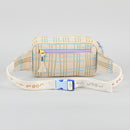 Cotton Waist Bag for Kids | Checkered | Multicolour | 1 L