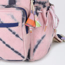 Handwoven Denim Backpack for Kids | Tie-Dye | Pink & Blue | 5 L