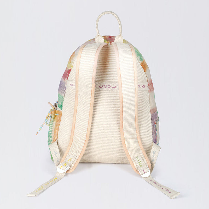 Handwoven Denim Backpack for Kids | Tie-Dye | Multicolour | 5 L