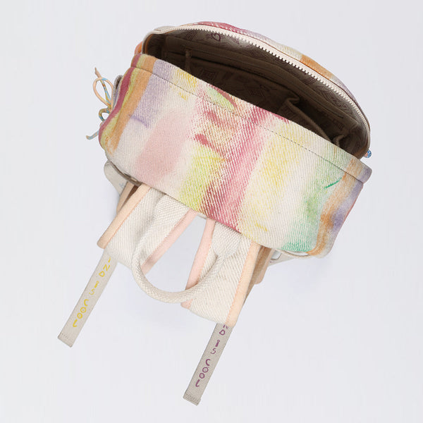 Handwoven Denim Backpack for Kids | Tie-Dye | Multicolour | 5 L