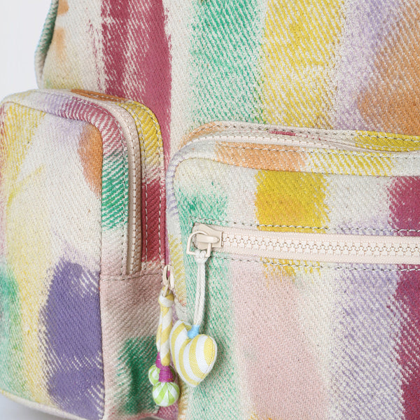 Handwoven Denim Backpack for Kids | Tie-Dye | Multicolour | 5 L