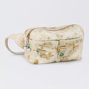 Handwoven Denim Kids Waist Bag | Embroidered Patches | Green | 1 L