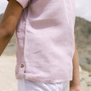 Linen Shirt for Boys | Half Sleeves | Pink