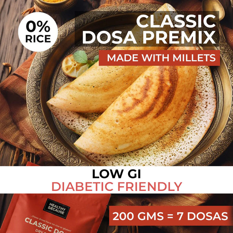 Classic Dosa | Dry Premix | No Rice | 200 g