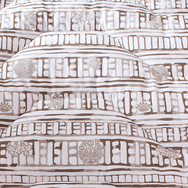 Cotton Double Bed Comforter | Abstract Design | Grey