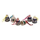 Wall Decor Items | Ceramic Hanging Bells | Multicolour | 6 Pcs