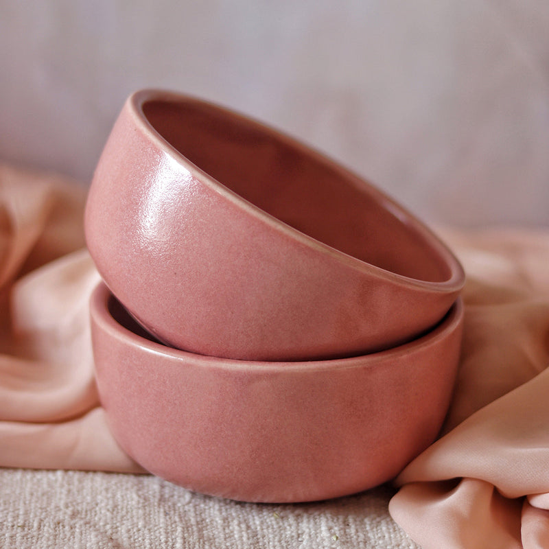 Ceramic Salad Bowl | Dusty Pink | 600 ml