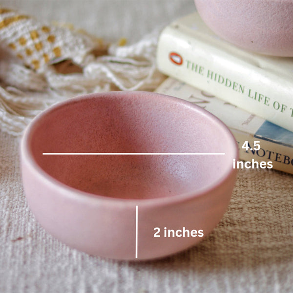 Ceramic Curry Bowl | Blush Pink | 300 ml.