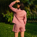 Linen Shorts for Women | Vintage Pink