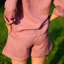 Linen Shorts for Women | Vintage Pink