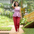 Linen Pants for Women | Red