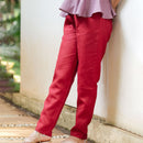 Linen Pants for Women | Red