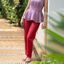 Linen Pants for Women | Red