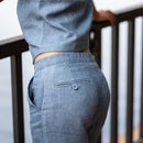 Linen Pants for Women | Denim Blue