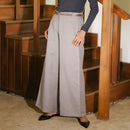 Hemp Flared Pants for Women | Silver Sand