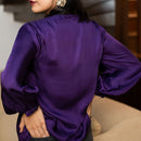 Purple Shirt for Women | Modal Bemberg | Full Sleeves