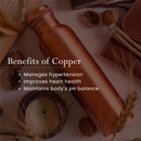 Copper Water Bottle | Plain | 1 Litre
