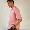 Cotton Light Pink Shirt for Men | Poplin | Patch Pockets