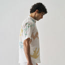 Linen White Short Kurta for Men | Hand Embroidered