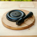 Wooden Cake Stand | Detachable | Brown & Black | 17 cm