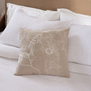 Linen Whispering Wings Cushion Cover | Beige | 45 x 45 cm