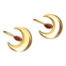 92.5 Silver Drop Earrings for Women | 18K Gold Plated | Trilochana