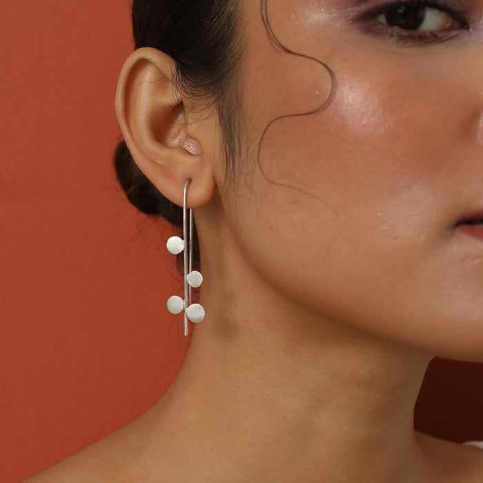 92.5 Silver Drop Earrings for Women | String & Dot