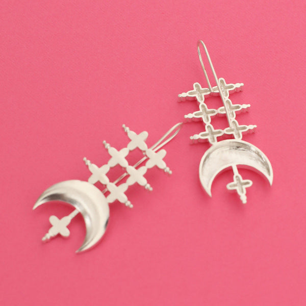 92.5 Silver Dangler Earrings for Women | Shakti