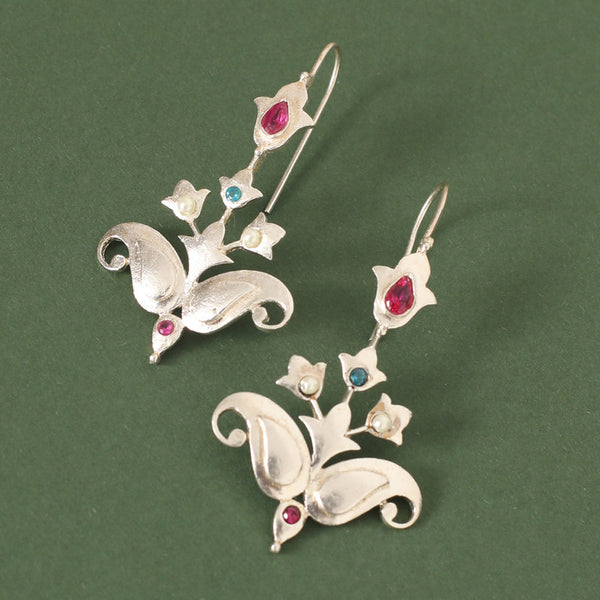92.5 Silver Drop Earrings for Women | Chintz