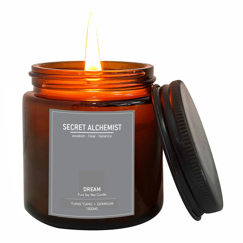 Soy Wax Scented Candle Gift Box | Ylang Ylang & Geranium