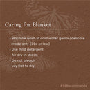 Organic Cotton Baby Blanket | Summer AC Blanket | Quilt | Bedspread | White & Pink | 110 x 120 cm