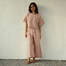 Textured Cotton Co Ord for Women | Rasberry