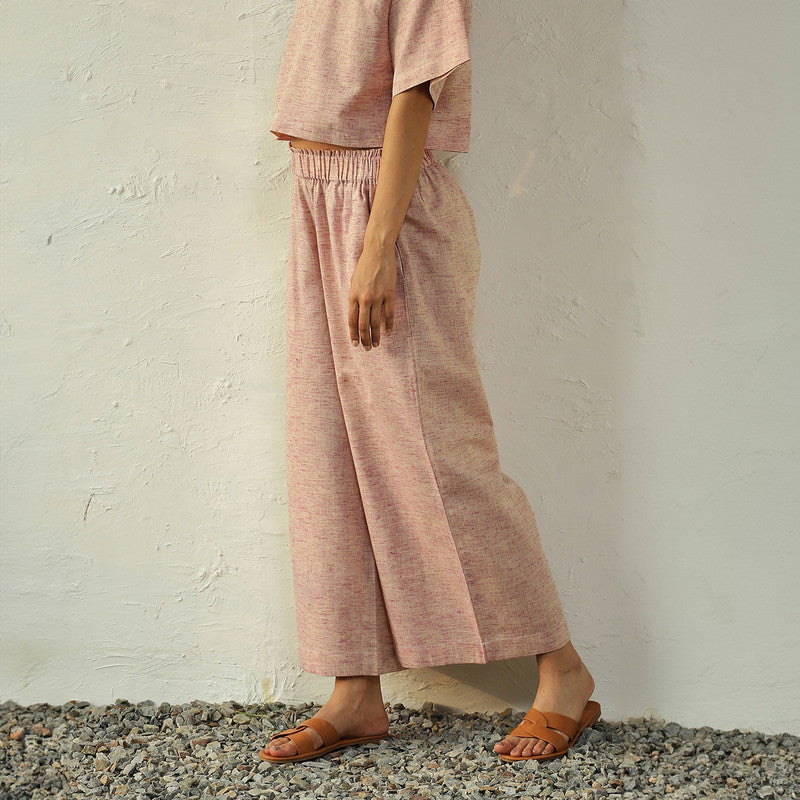 Textured Cotton Co Ord for Women | Rasberry