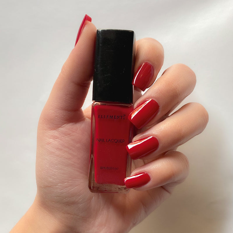 Red Nail Polish | Gel Nail Paint | Natural & Vegan | Classic Red | 10 ml