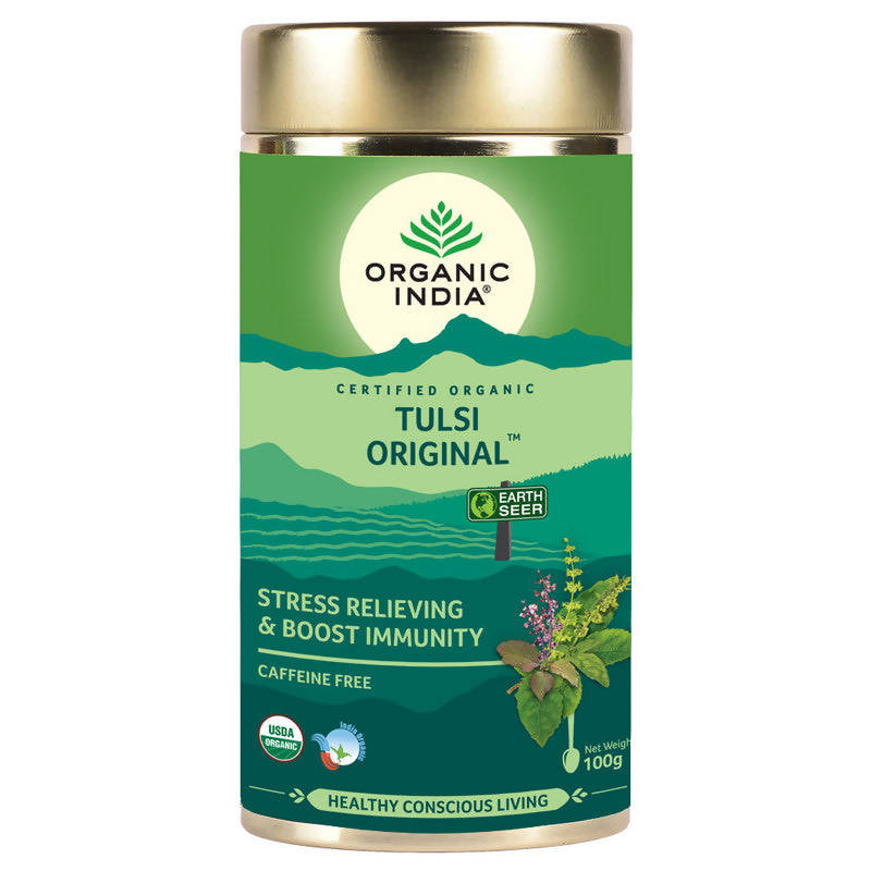 Organic India Tulsi Original Tea | Relieve Stress | 100 g