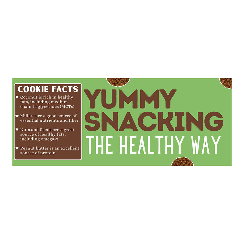 Healthy Snacks for Kids | Coconut Millet Cookies | 75 g | Pack of 2