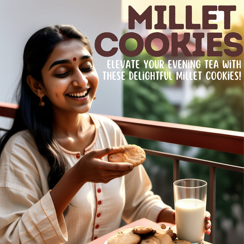 Healthy Snacks for Kids | Millet Cookies | OatsChoco & Peanut Butter | 75 g | Pack of 2