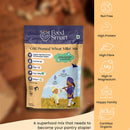 Whole Wheat Millet Atta | Millet Flour | Protein-Rich & High Fiber | Bajra, Jowar, Ragi, & Kale | 450 g | Pack of 2