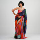 Pure Cotton Printed Saree | Multicolour