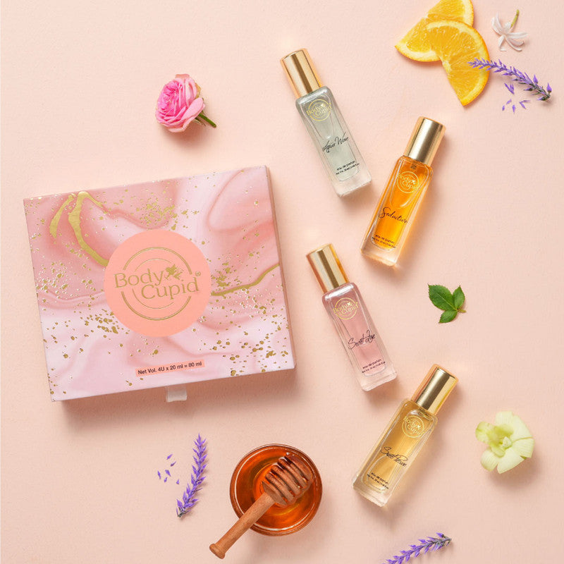Luxury Perfume Gift Set for Women | Long Lasting Premium Fragrances | 4 x 20 ml | 80 ml