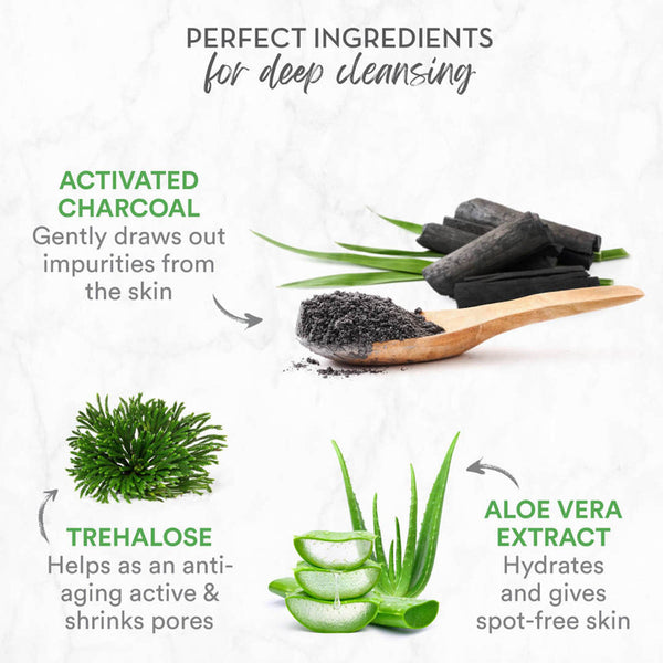 Activated Charcoal Face Mask | Reduce Dullness & Acne Spots | 100 ml