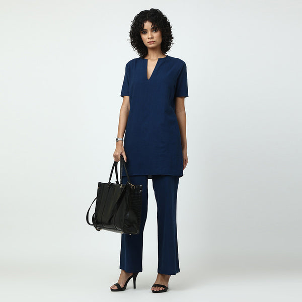 Cotton Women Co Ord Set | Navy