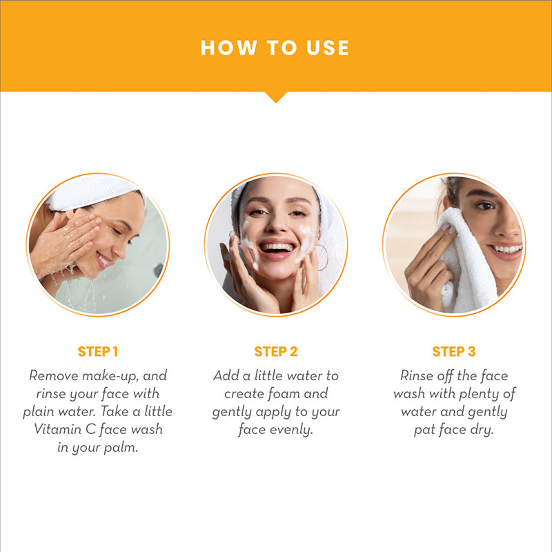 Vitamin C Face Wash | Reduce Dullness & Acne Spots | 100 ml