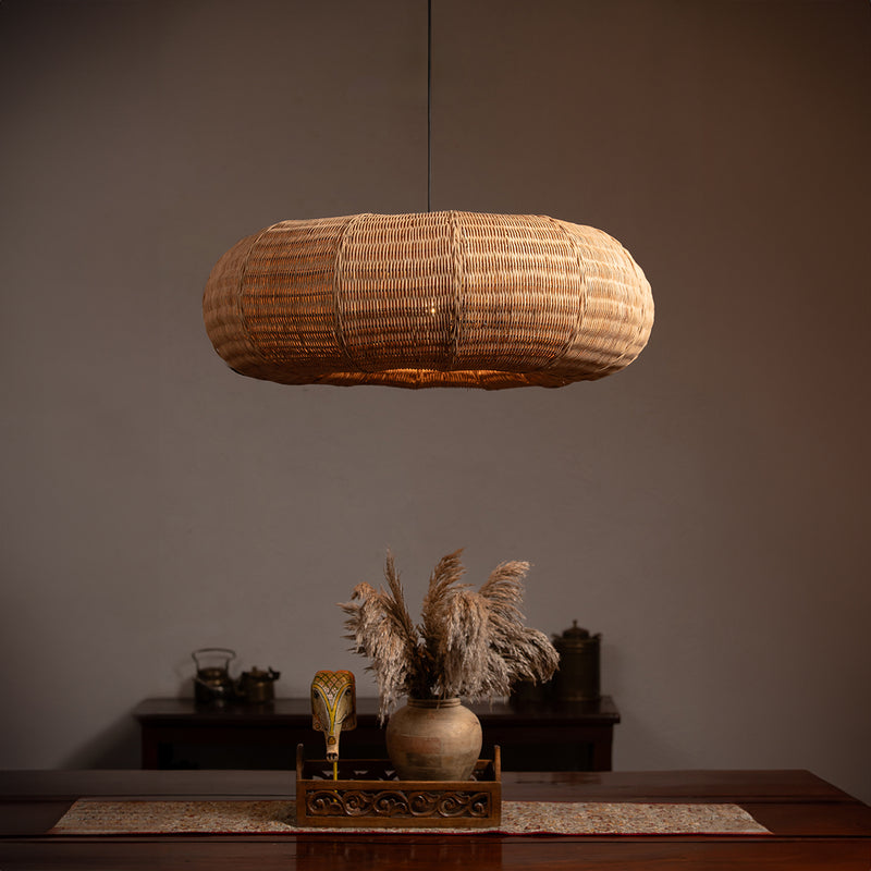 Cane Hanging Lamp Shade | Beige | 100 cm