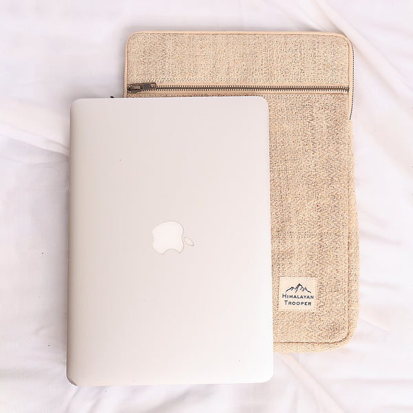 Hemp Laptop Sleeve Bag | Natural | 15-16 inches