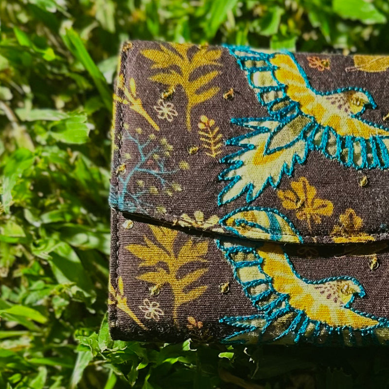 Vegan Leather Printed Wallet