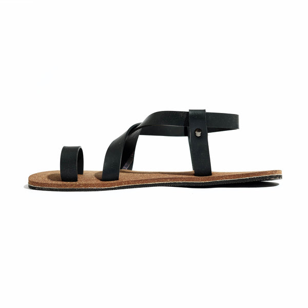 Paaduks Women's Sandals | Upcycled Rubber Footwear | Black & Brown.